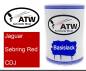 Preview: Jaguar, Sebring Red, CDJ: 500ml Lackdose, von ATW Autoteile West.